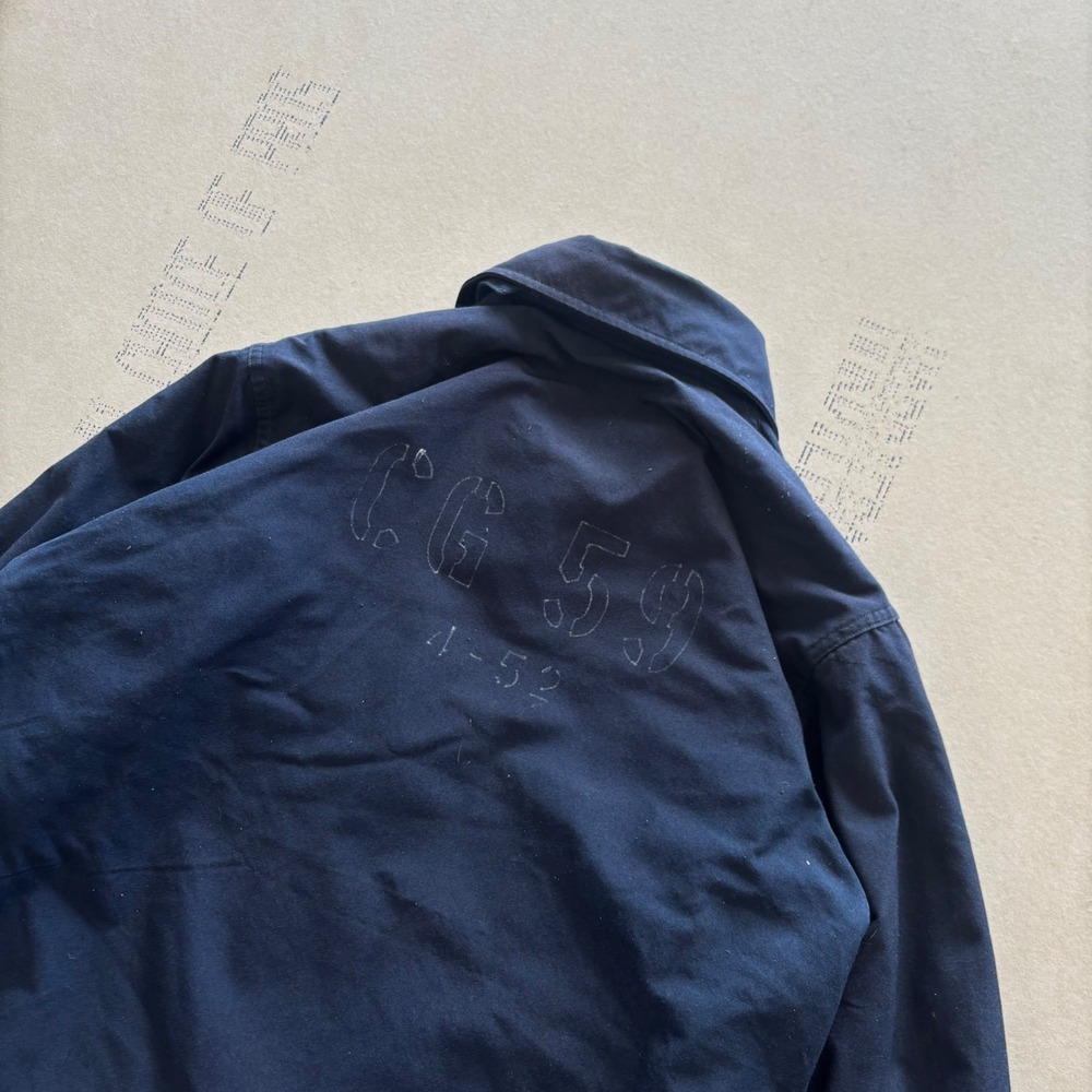 Vintage 80s US Navy Cold Weather Flame Resistant Aramid Shipboard Deck Jacket